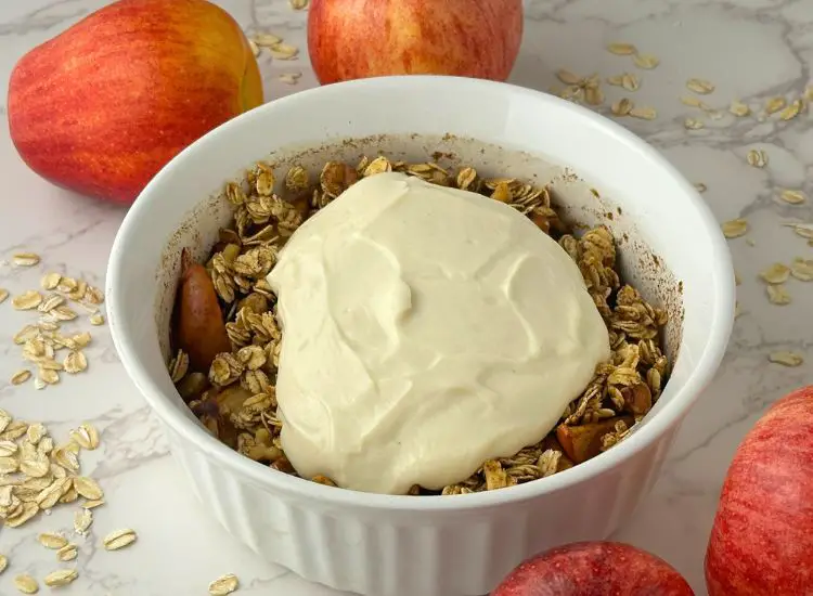 Healthy Apple Crisp with 30g Protein